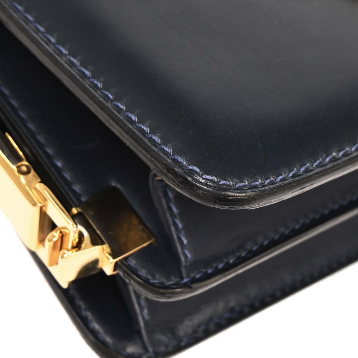 Celine Navy Leather Handbag