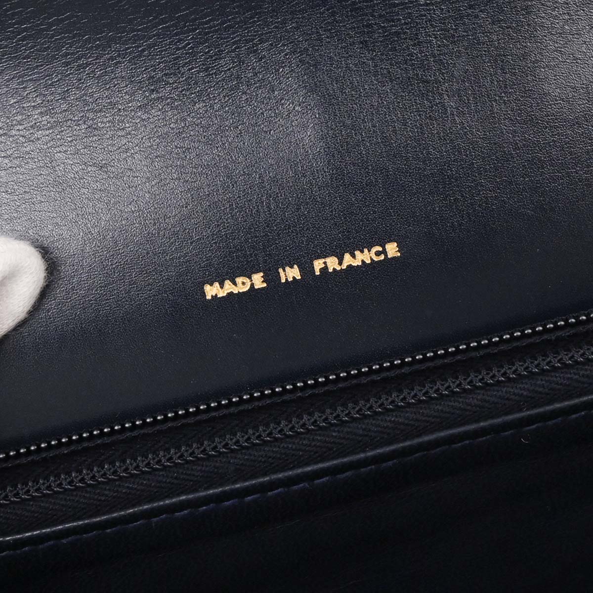 Celine Navy Leather Handbag