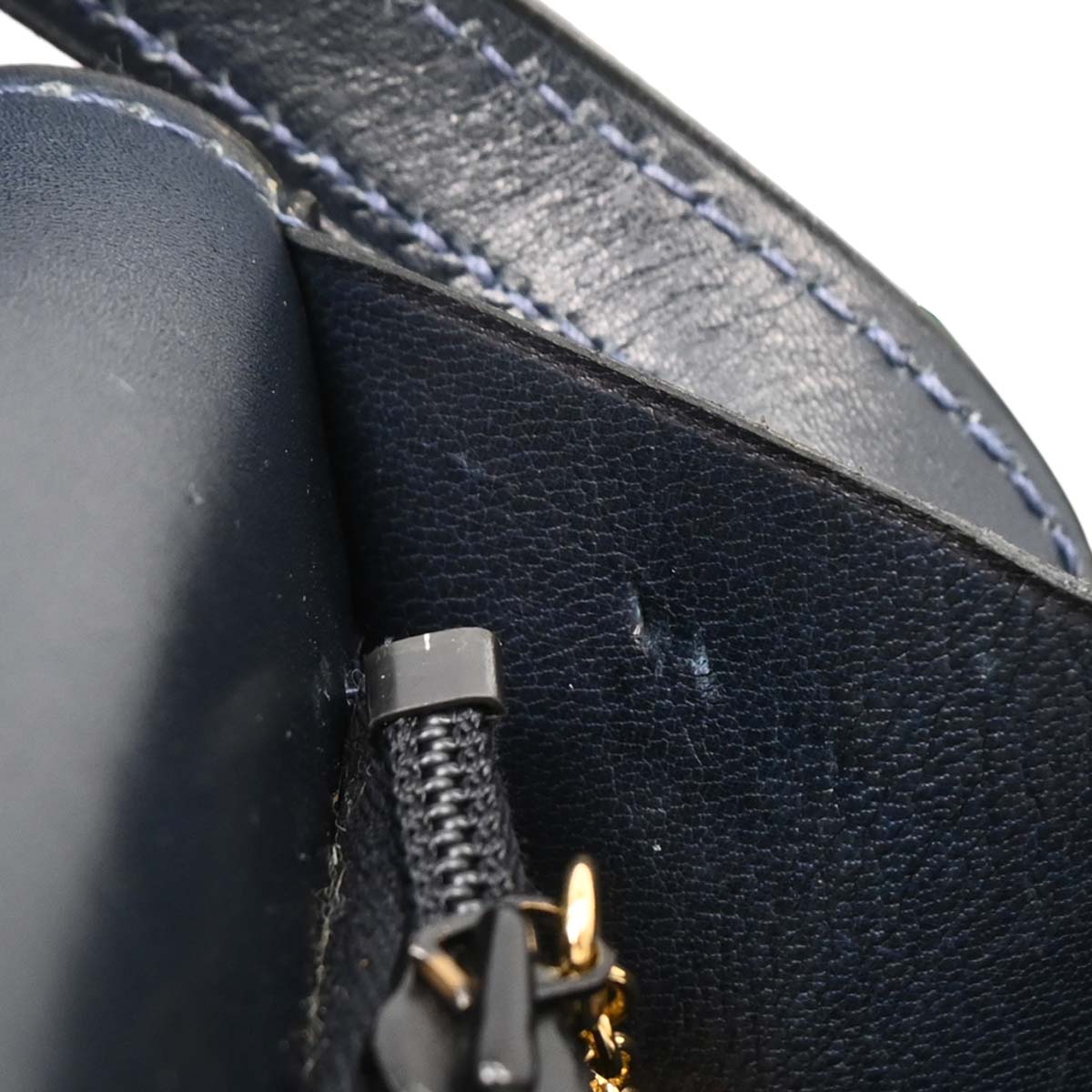 Celine Navy Leather Handbag