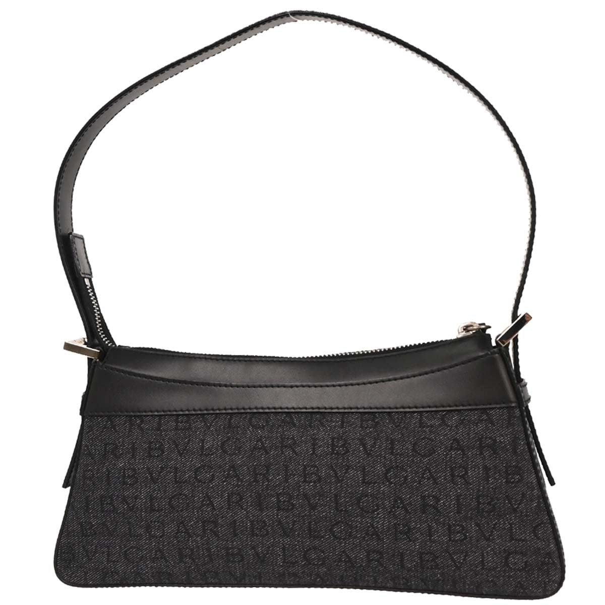 Bvlgari Black Canvas Logomania Handbag