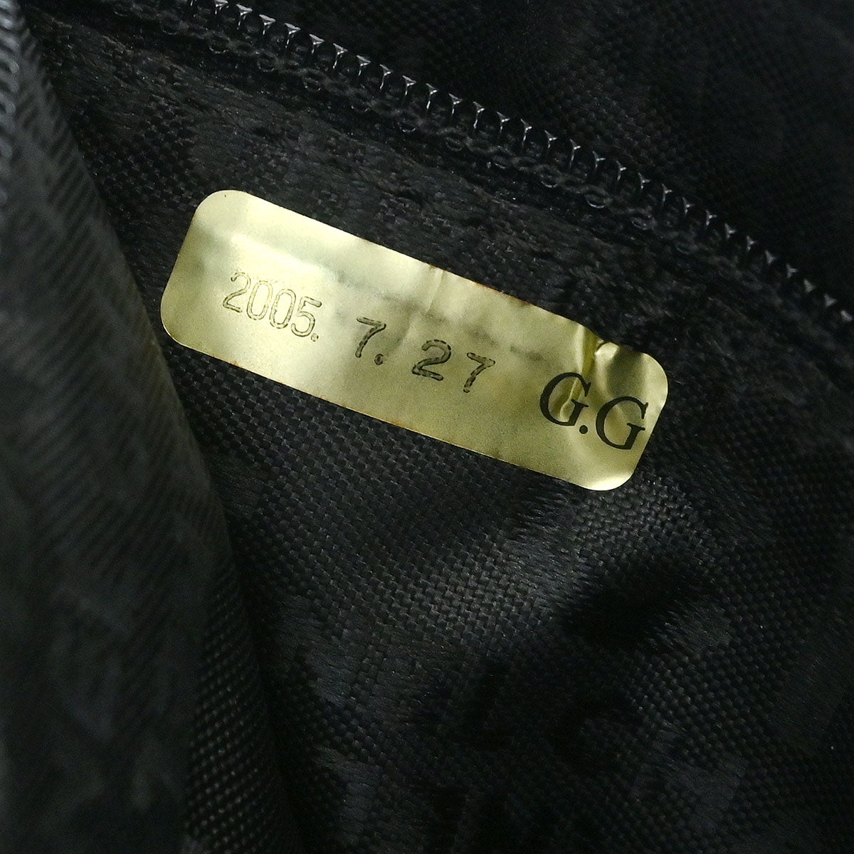 Chanel 2005-2006 Black Canvas Chain Print Handbag