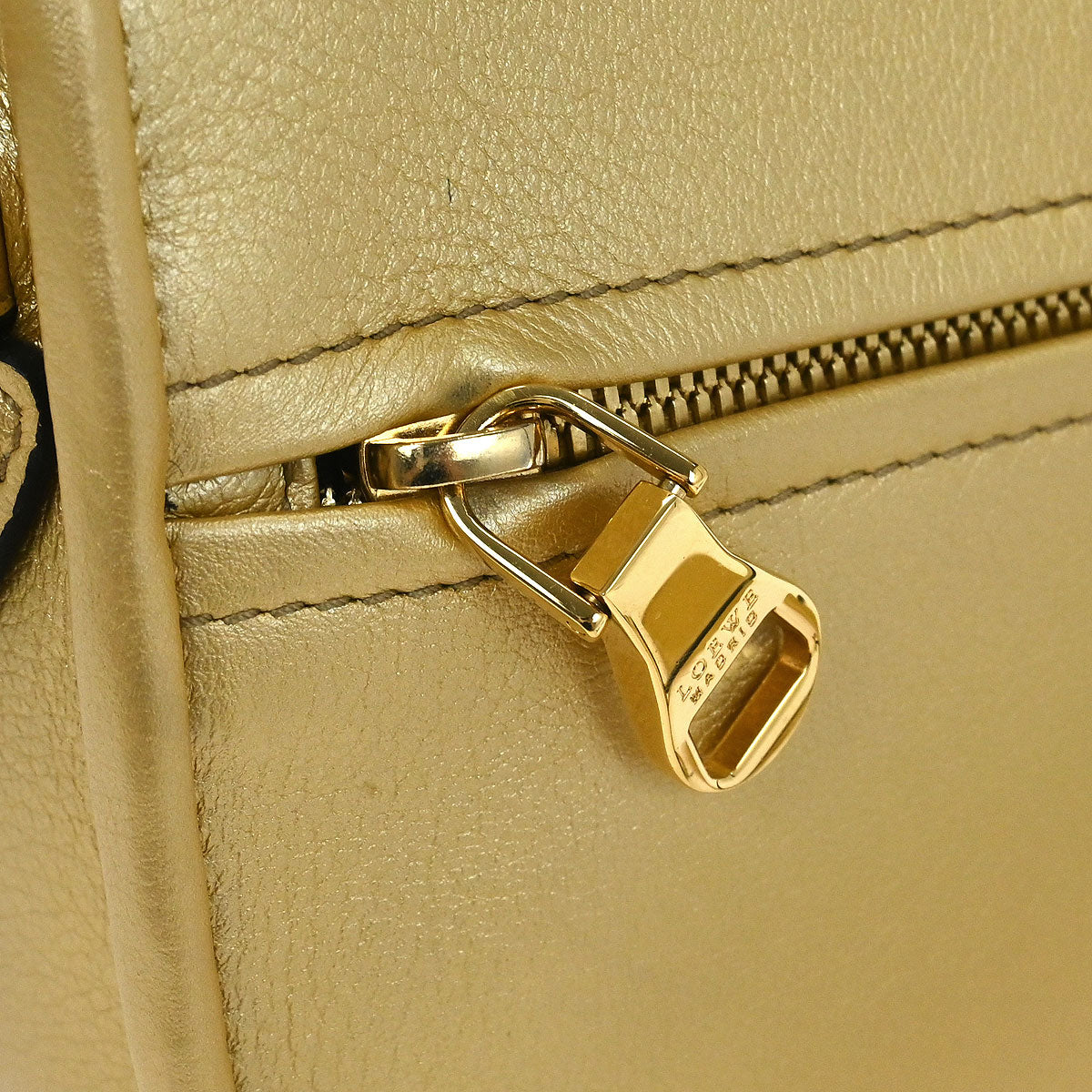 Loewe * Gold Leather Heritage Shoulder Bag