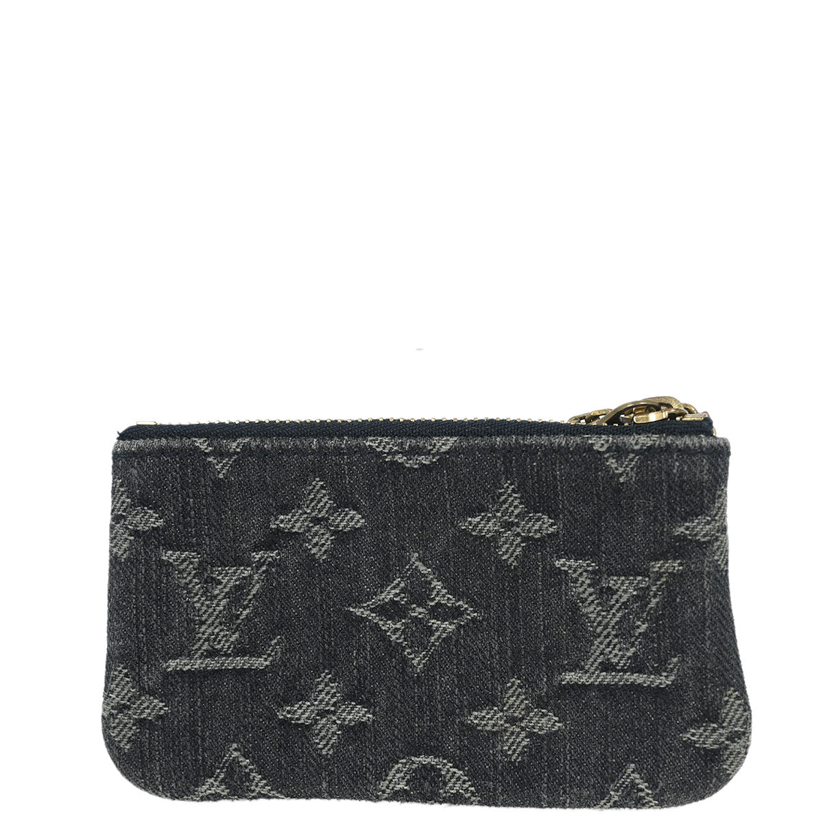 Louis Vuitton Monogram Denim Pochette Cles Coin Wallet M95616