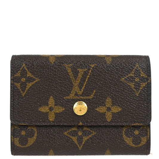 Louis Vuitton Monogram Porte Monnaie Plat Coin Case Wallet M61930