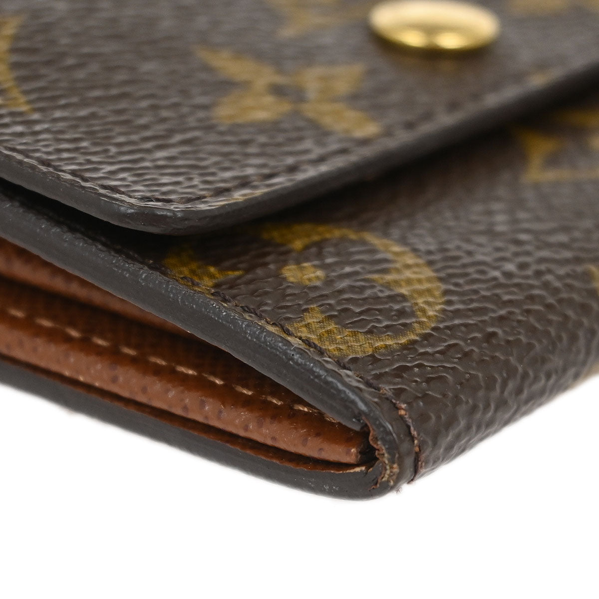 Louis Vuitton Monogram Porte Monnaie Plat Coin Case Wallet M61930