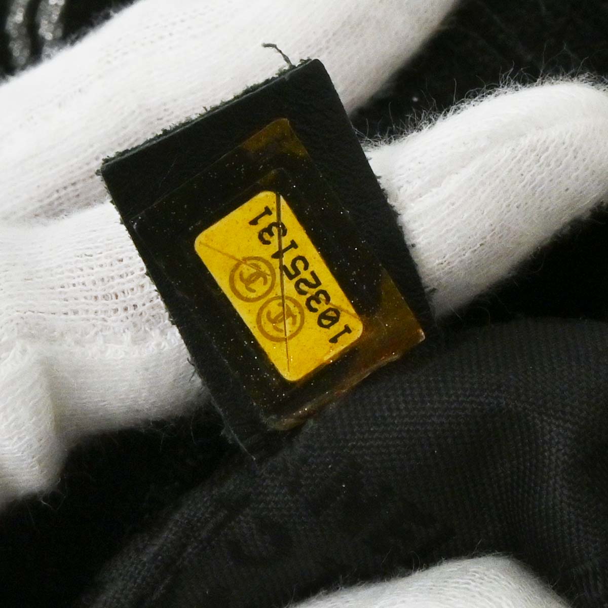 Chanel 2005-2006 Black Canvas Chain Print Handbag