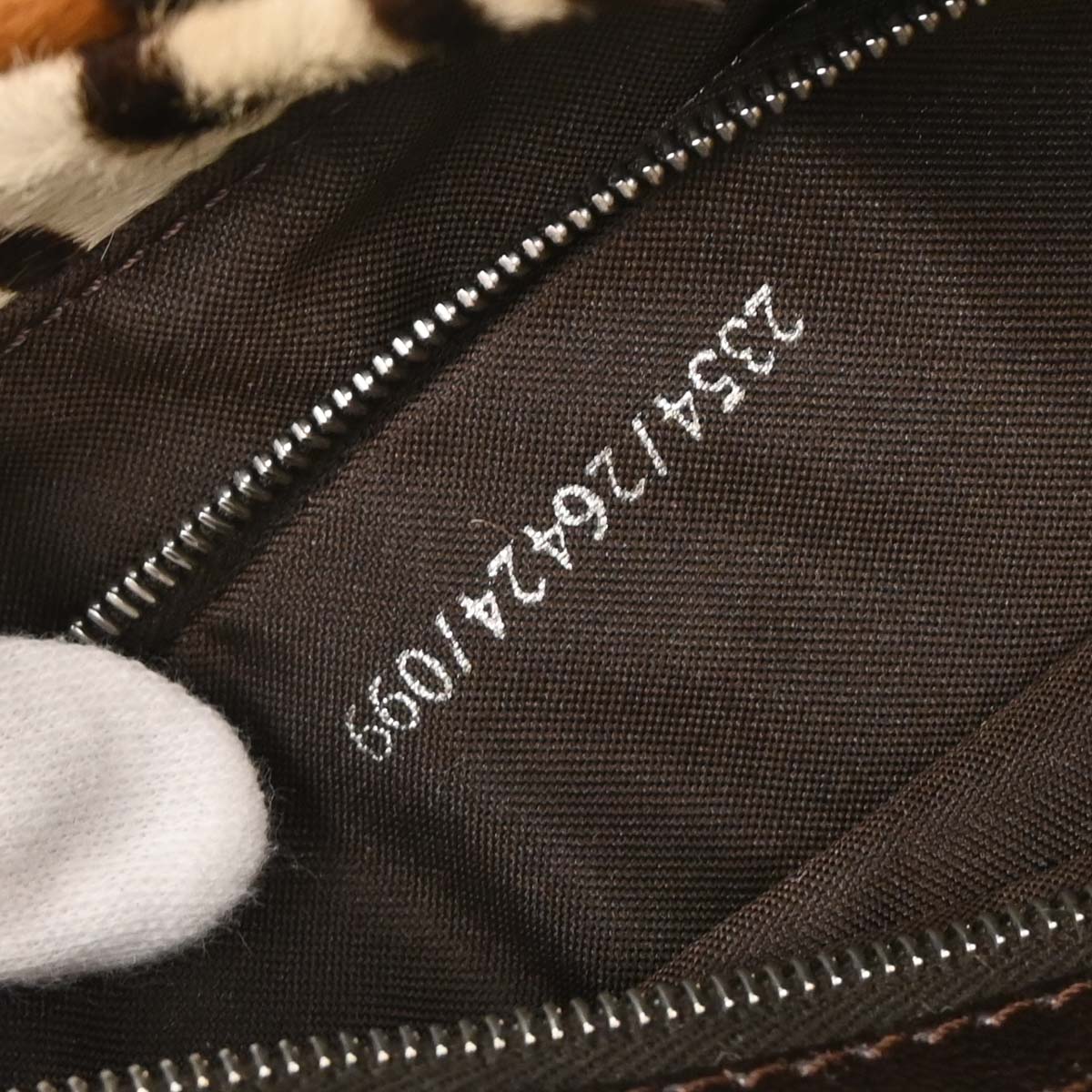 Fendi * White Pony Hair Baguette Handbag