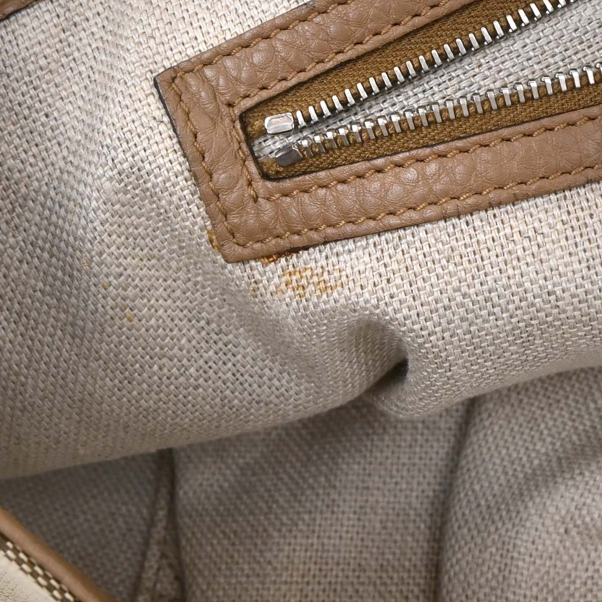 Gucci Beige Horsebit GG Tote Handbag