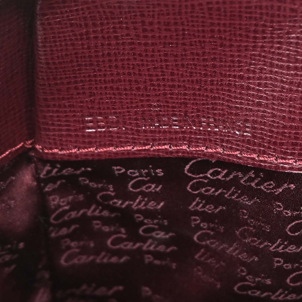 Cartier Bordeaux Leather Backpack