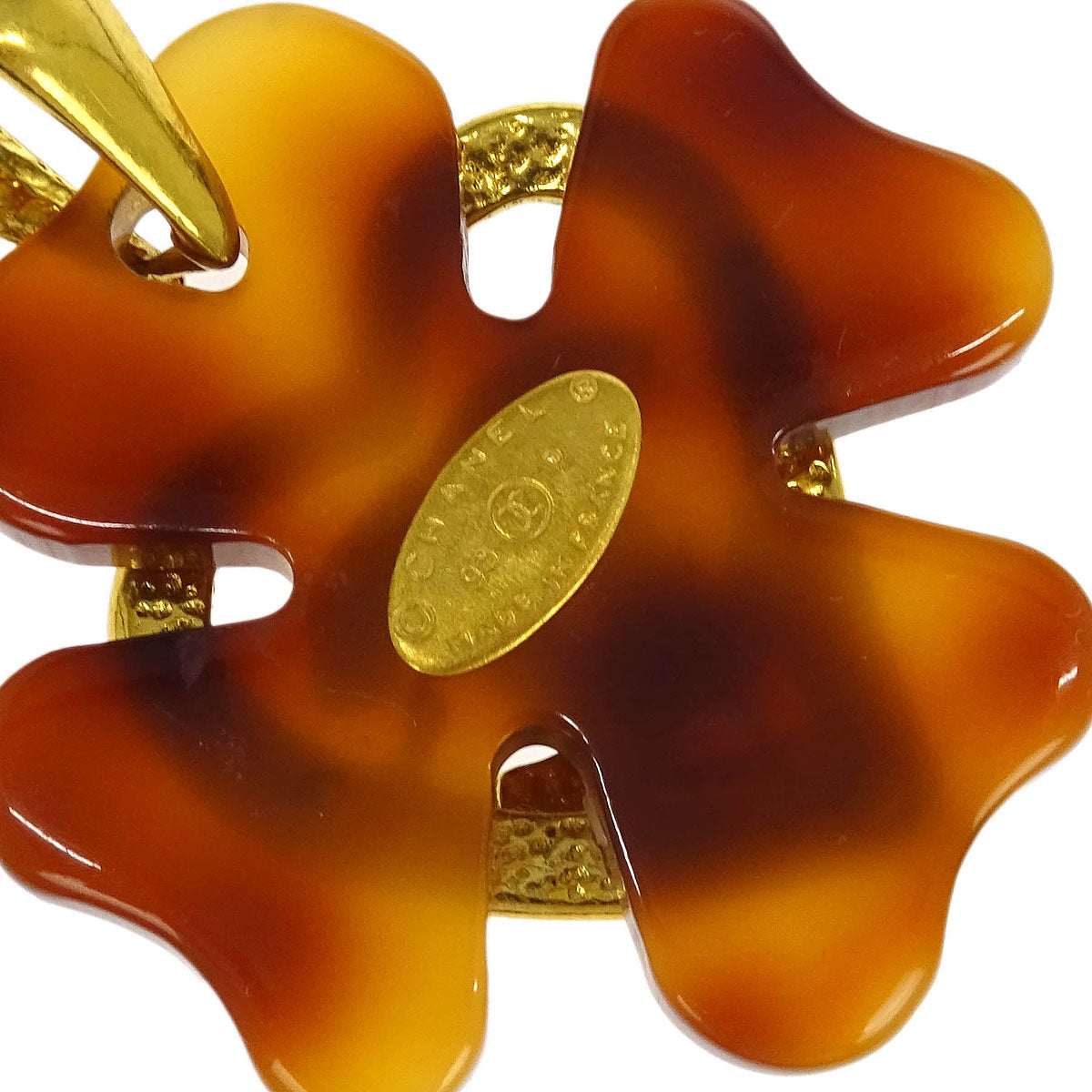 Chanel Acrylic Chain Belt Clover 95P Small Good