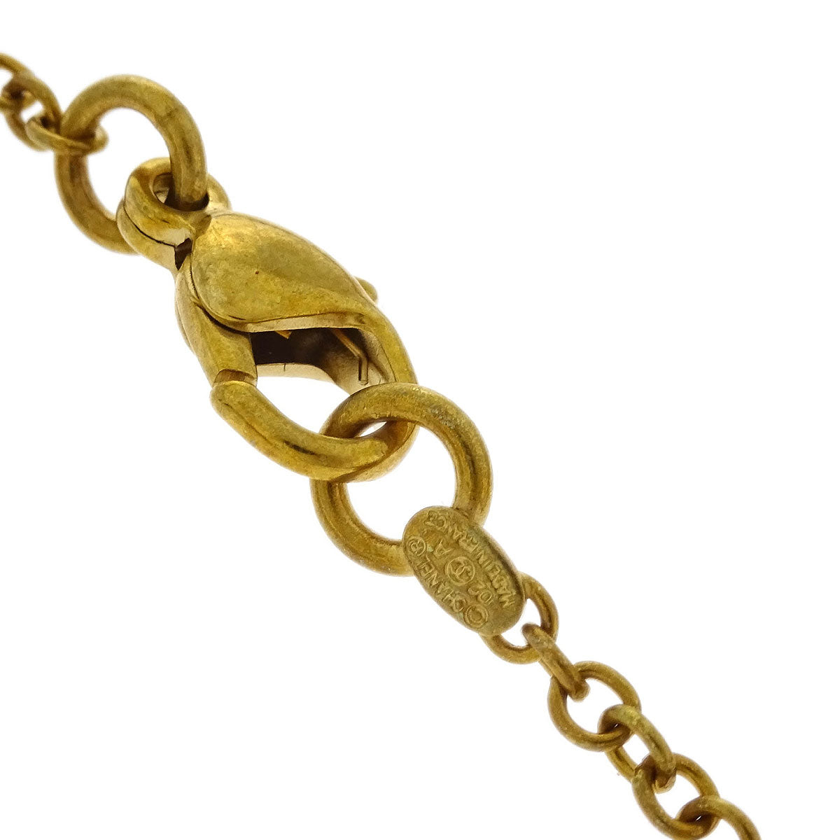 Chanel Gold Fringe Chain Necklace 02A