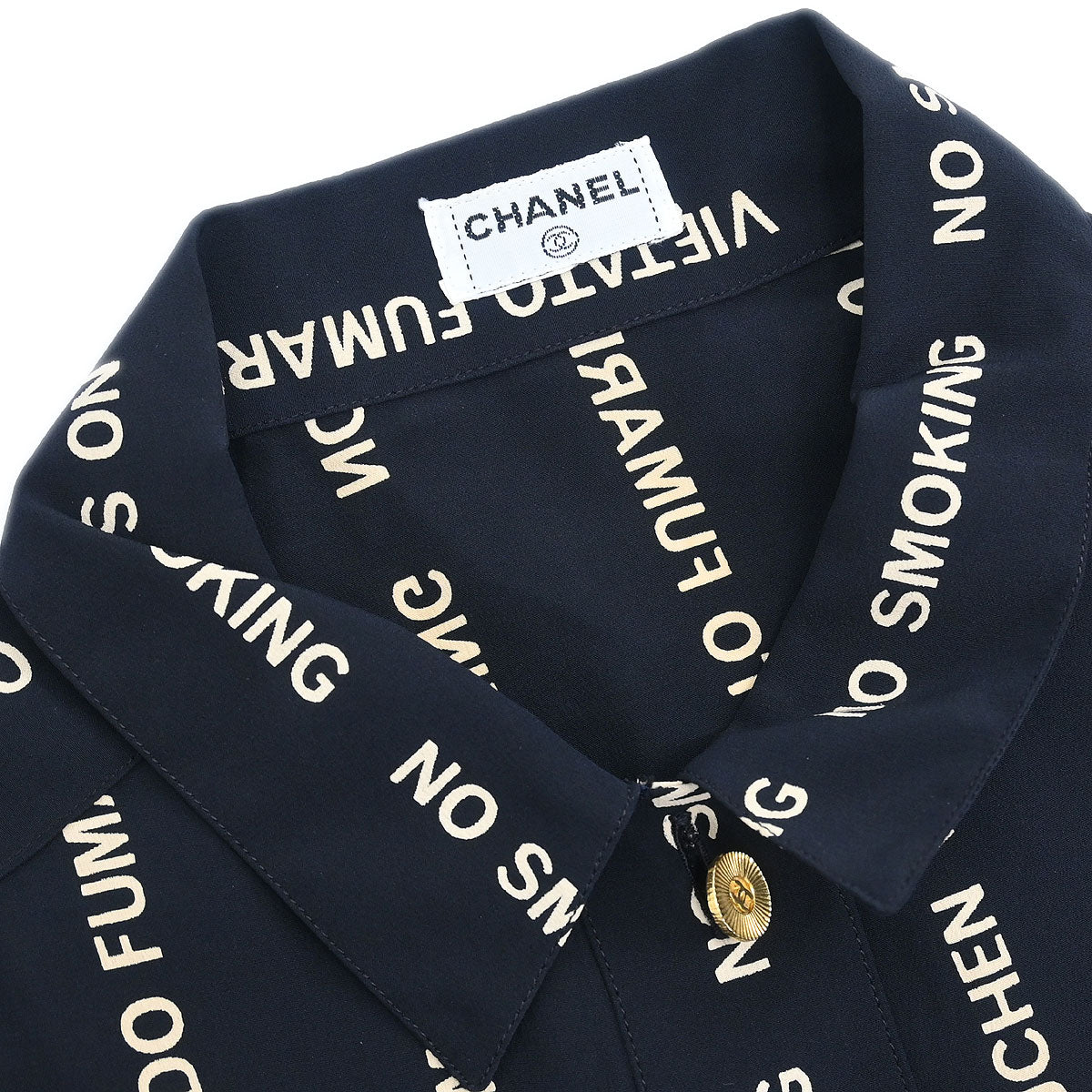 Chanel Blouse Shirt Black