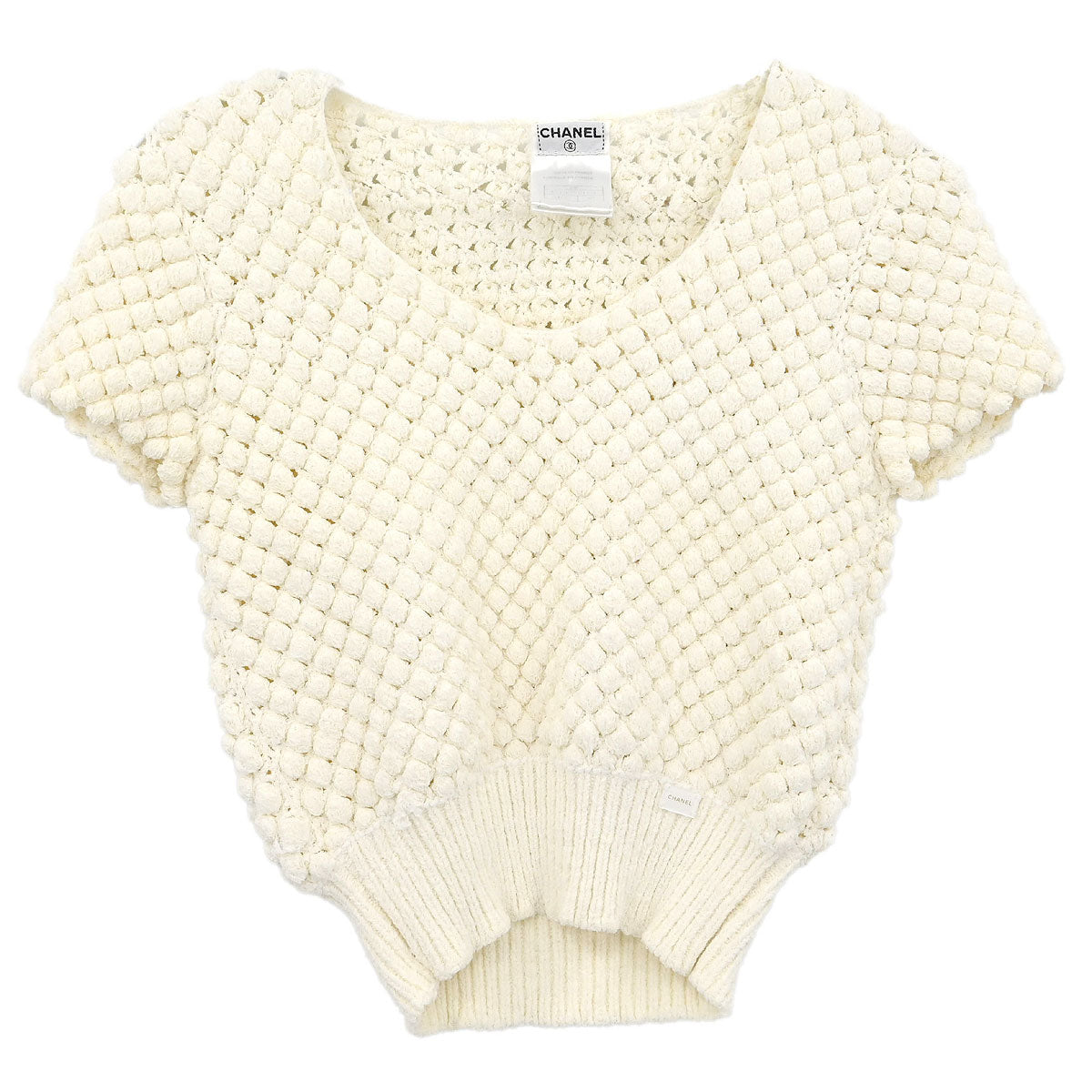 Chanel Short Sleeve Top White #40