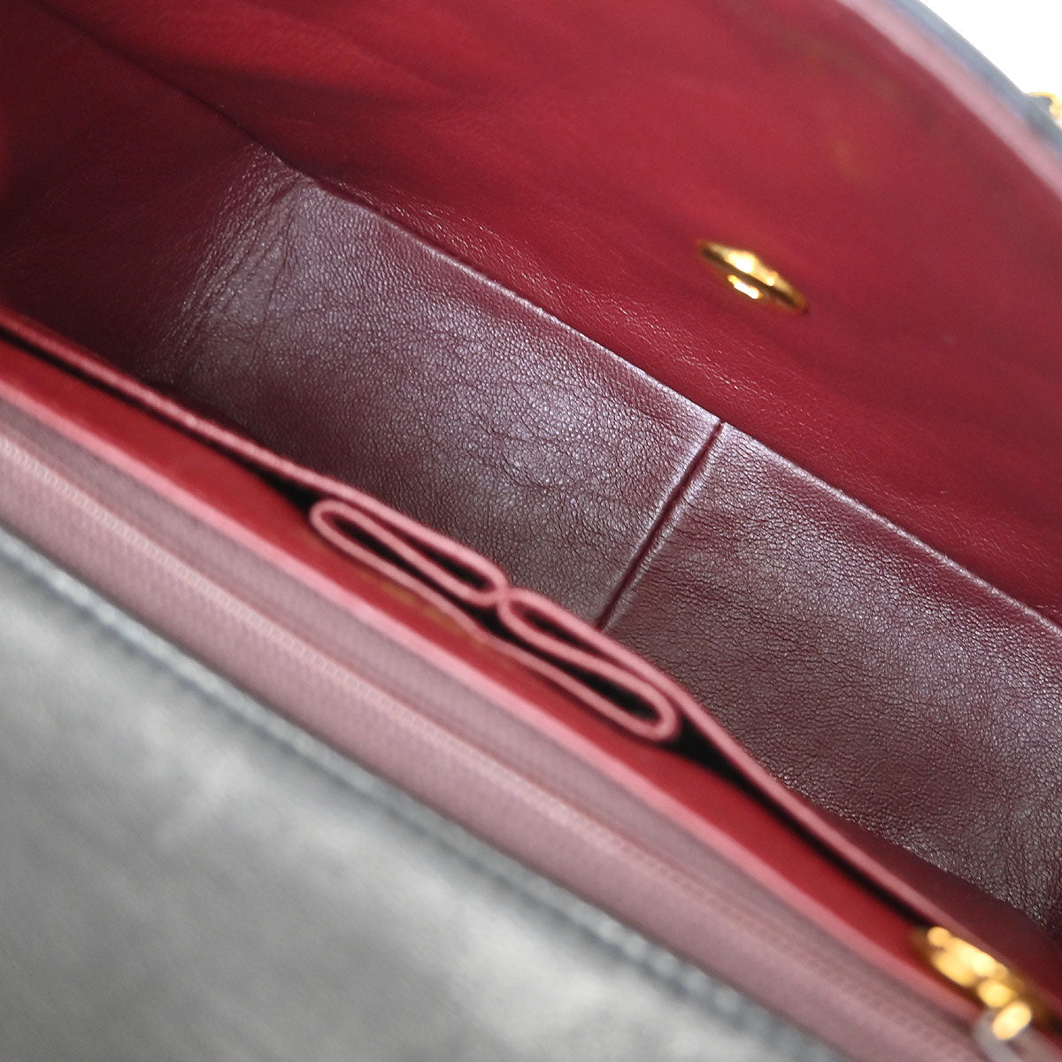 Chanel 1989-1991 Black Lambskin Classic Square Flap Shoulder Bag