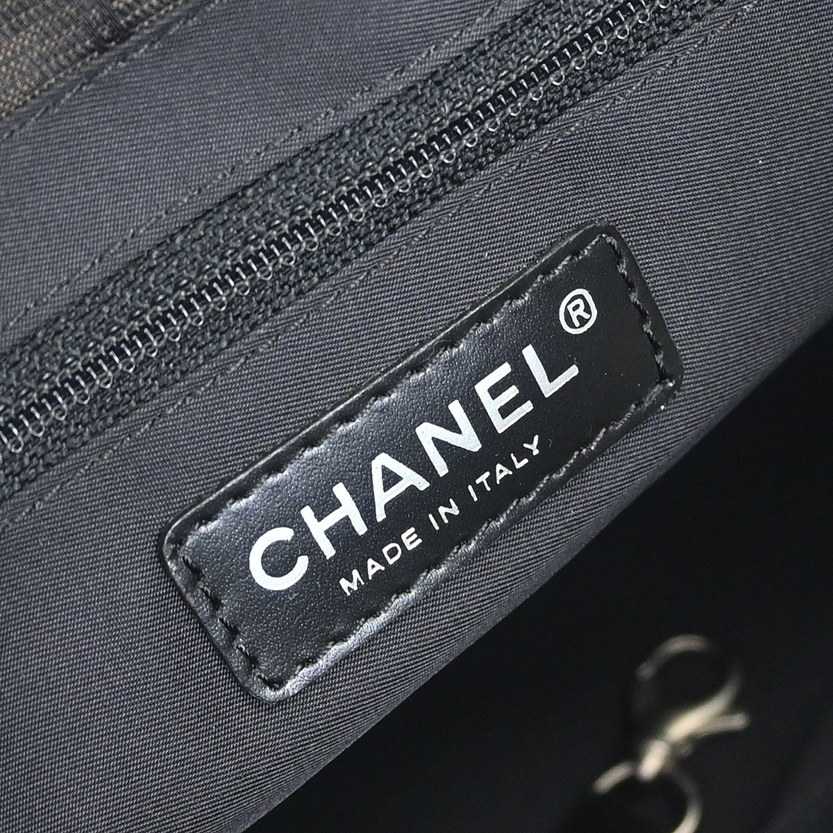 Chanel 2005-2006 Brown Jacquard Nylon New Travel Line Tote Handbag