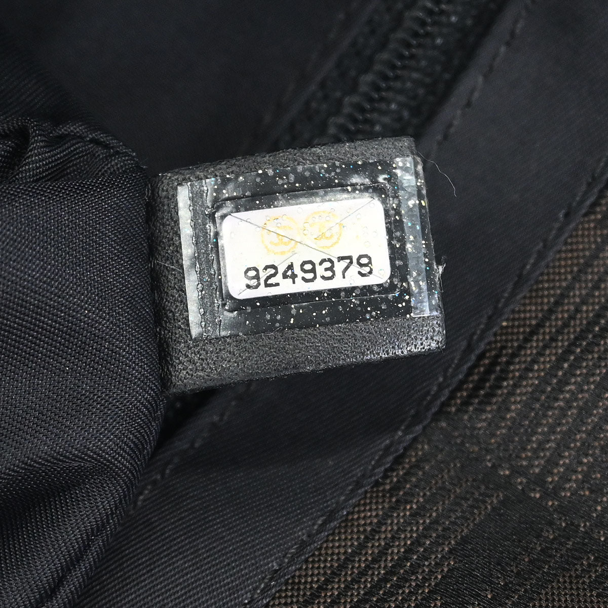 Chanel 2005-2006 Brown Jacquard Nylon New Travel Line Tote Handbag