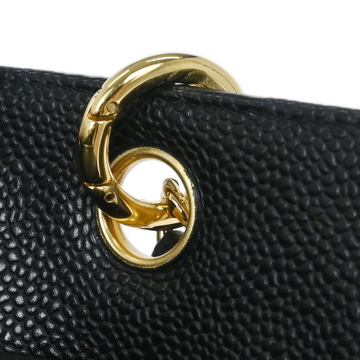Chanel 2003-2004 Black Caviar Petite Timeless Tote PTT Chain Handbag