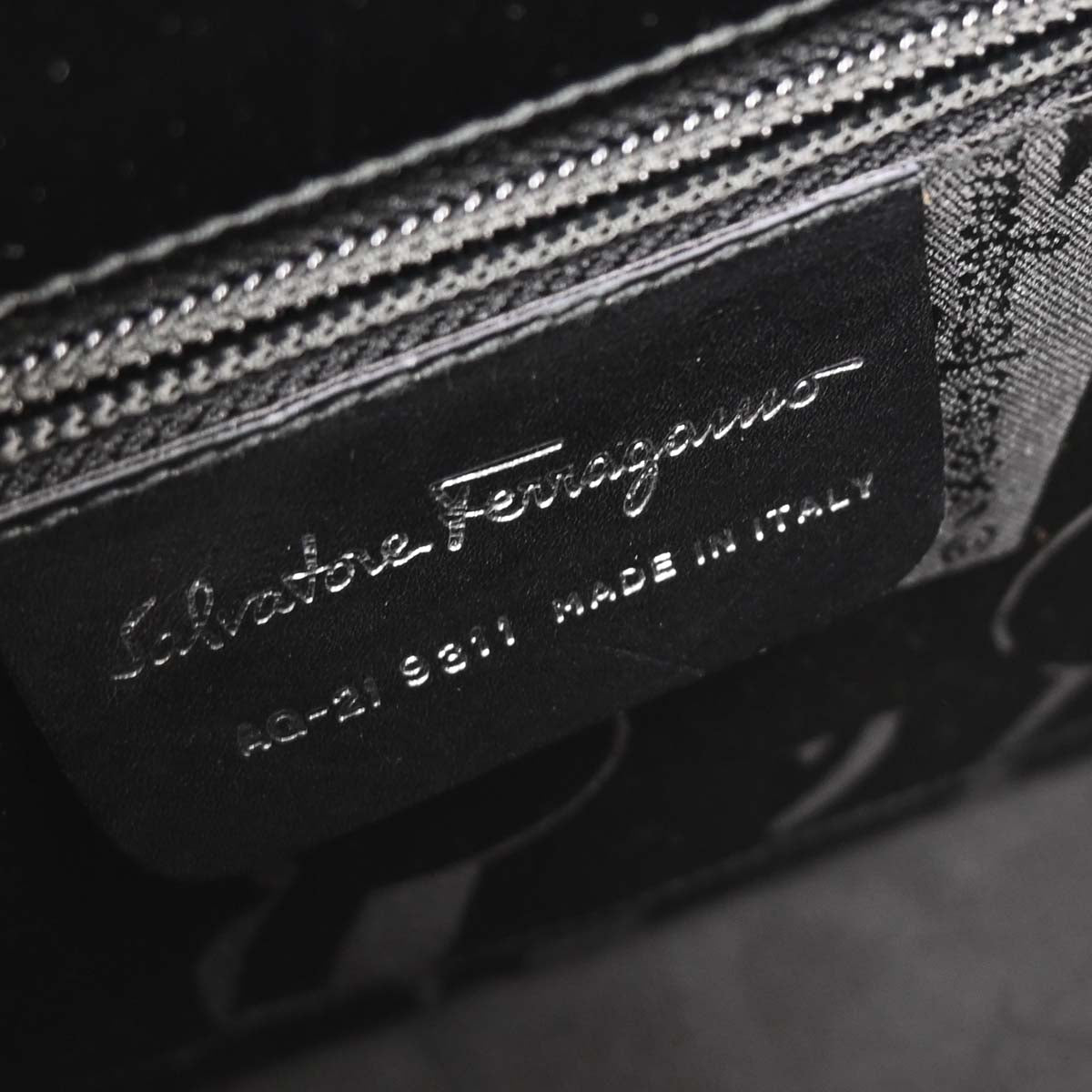 Salvatore Ferragamo Black Leather Handbag