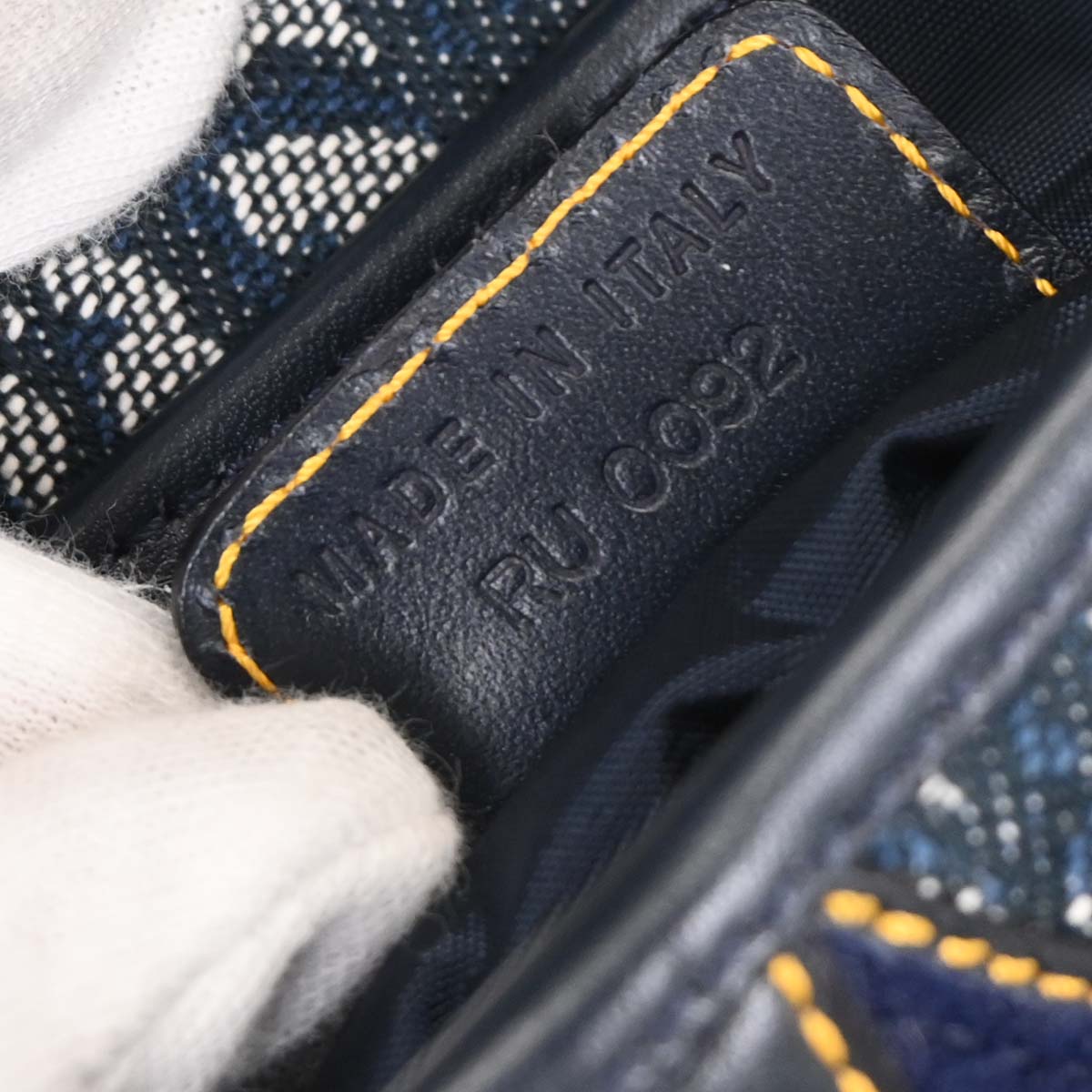 Christian Dior 2002 Navy Trotter Double Saddle Handbag