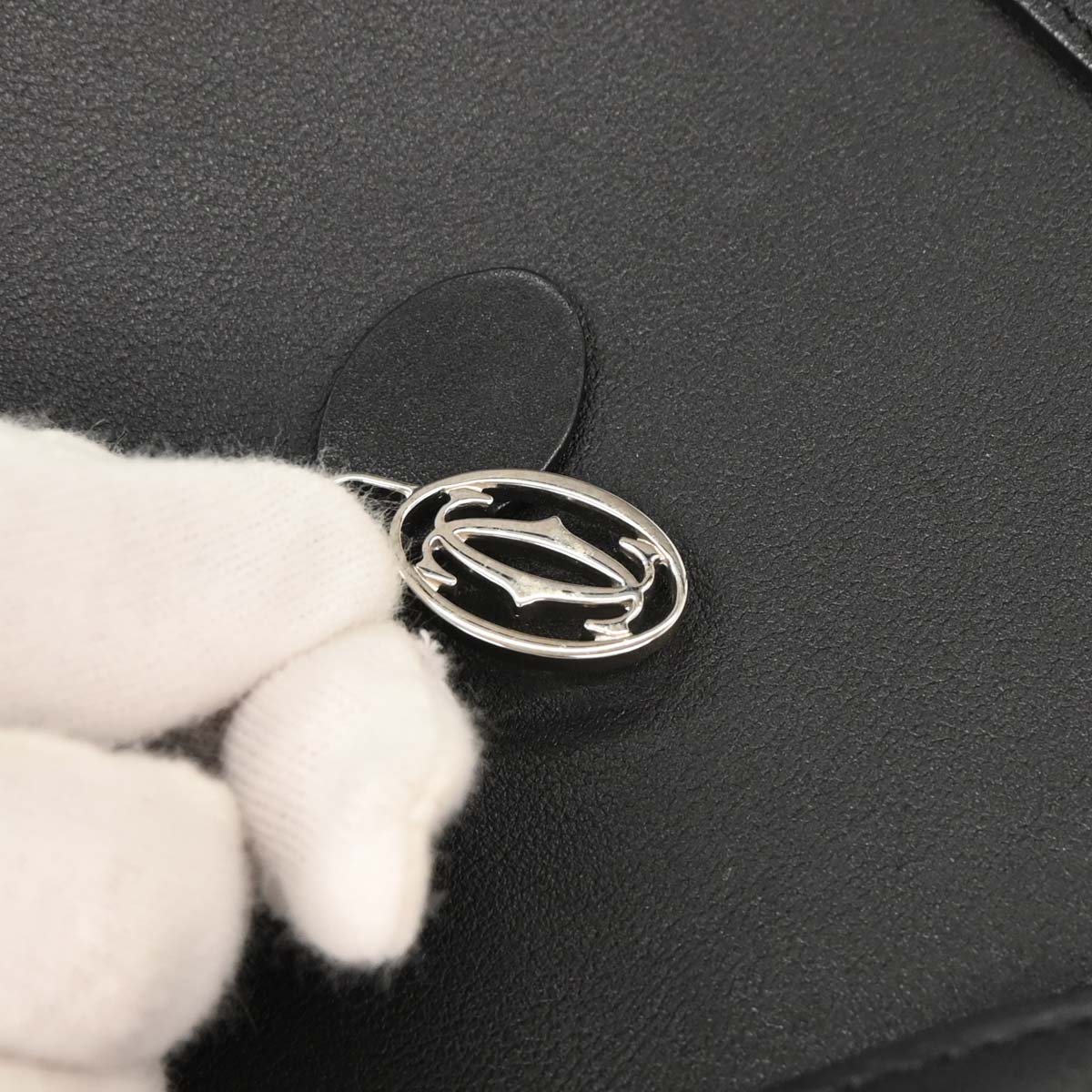 Cartier Black Cabochon Handbag