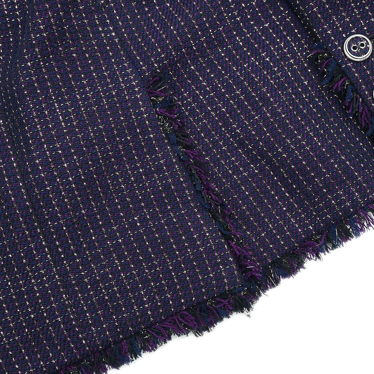 Chanel Double Breasted Jacket Navy #46