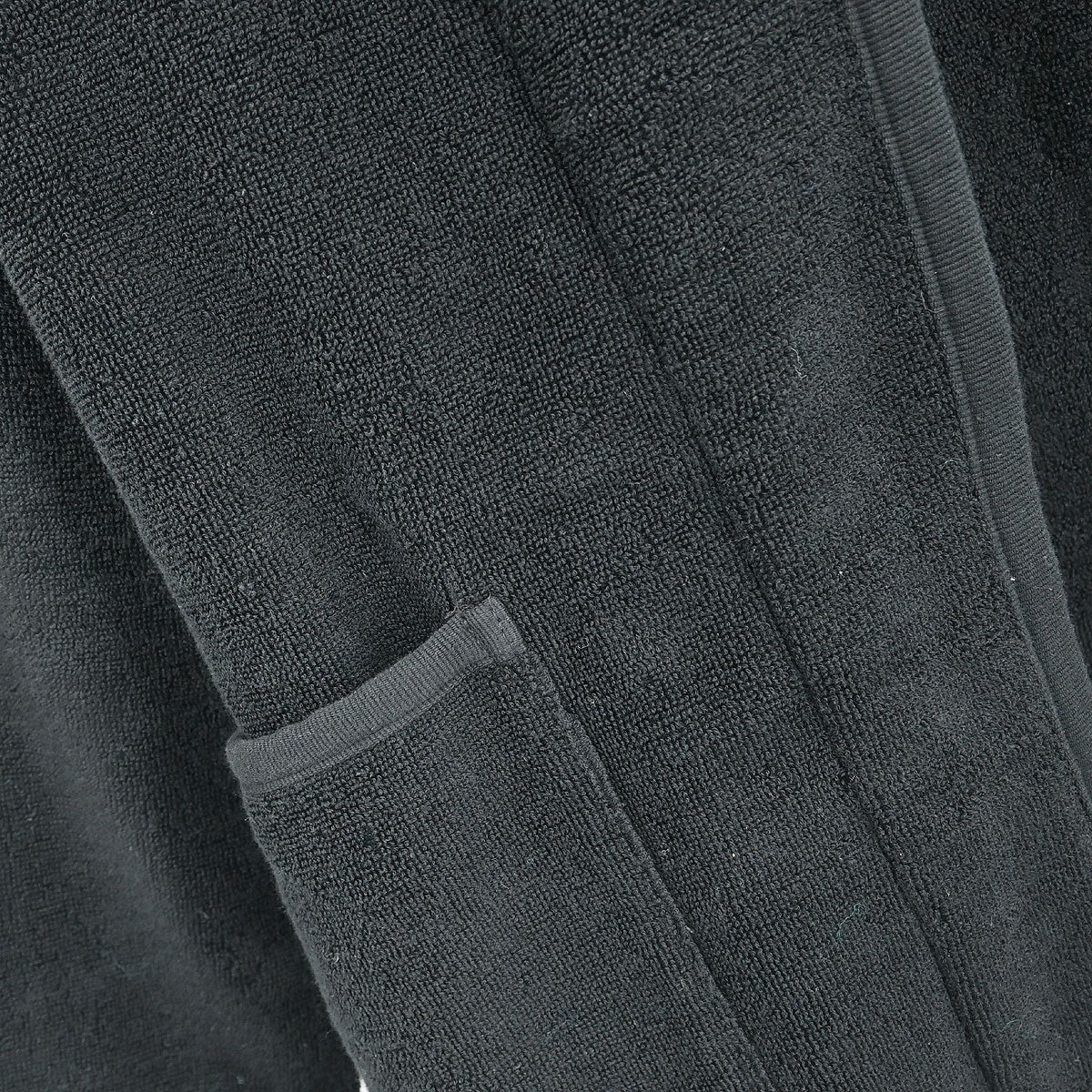 Chanel Belted Bathrobe Style Coat Gown Black #2