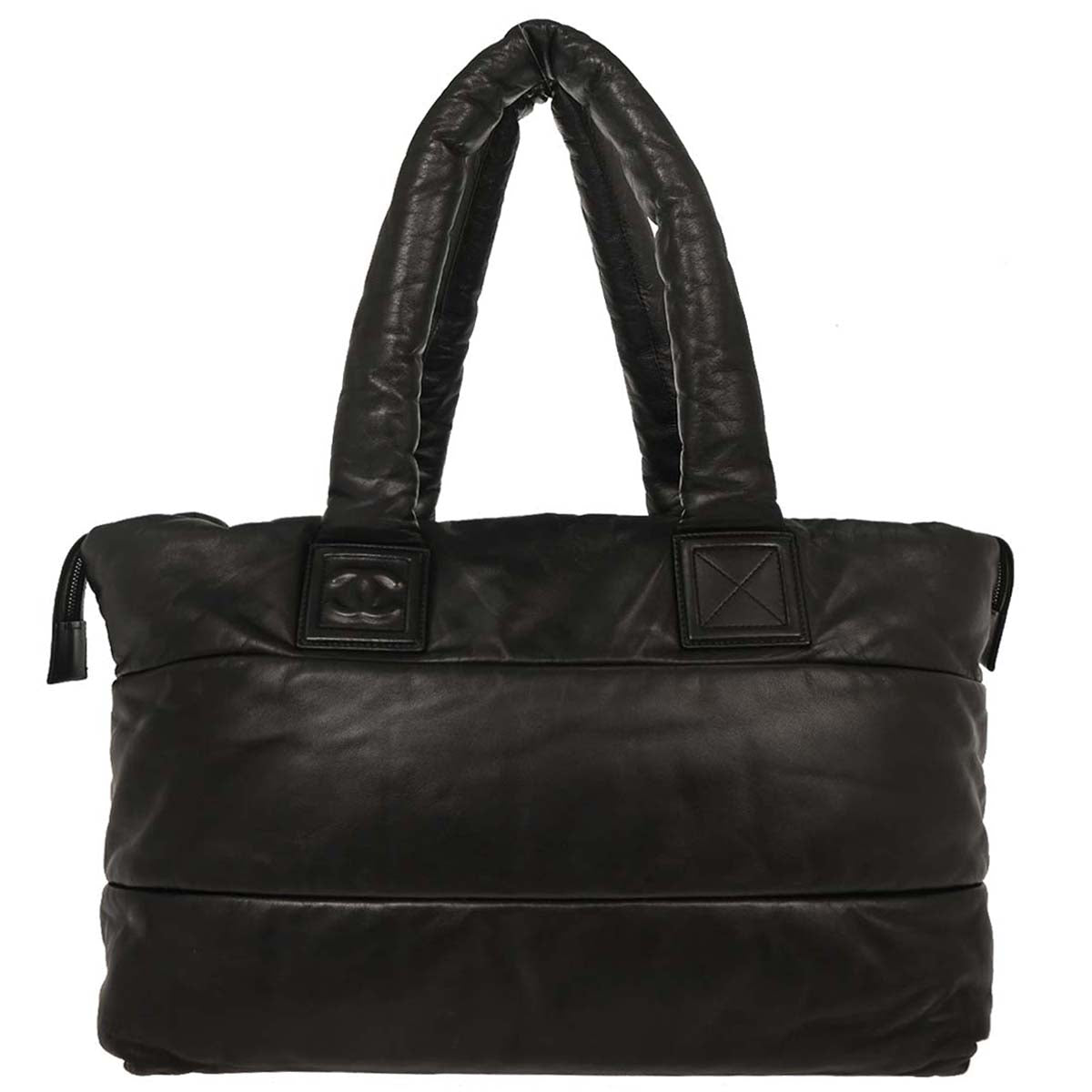 Chanel 2008-2009 Black Calfskin Coco Cocoon Tote Handbag