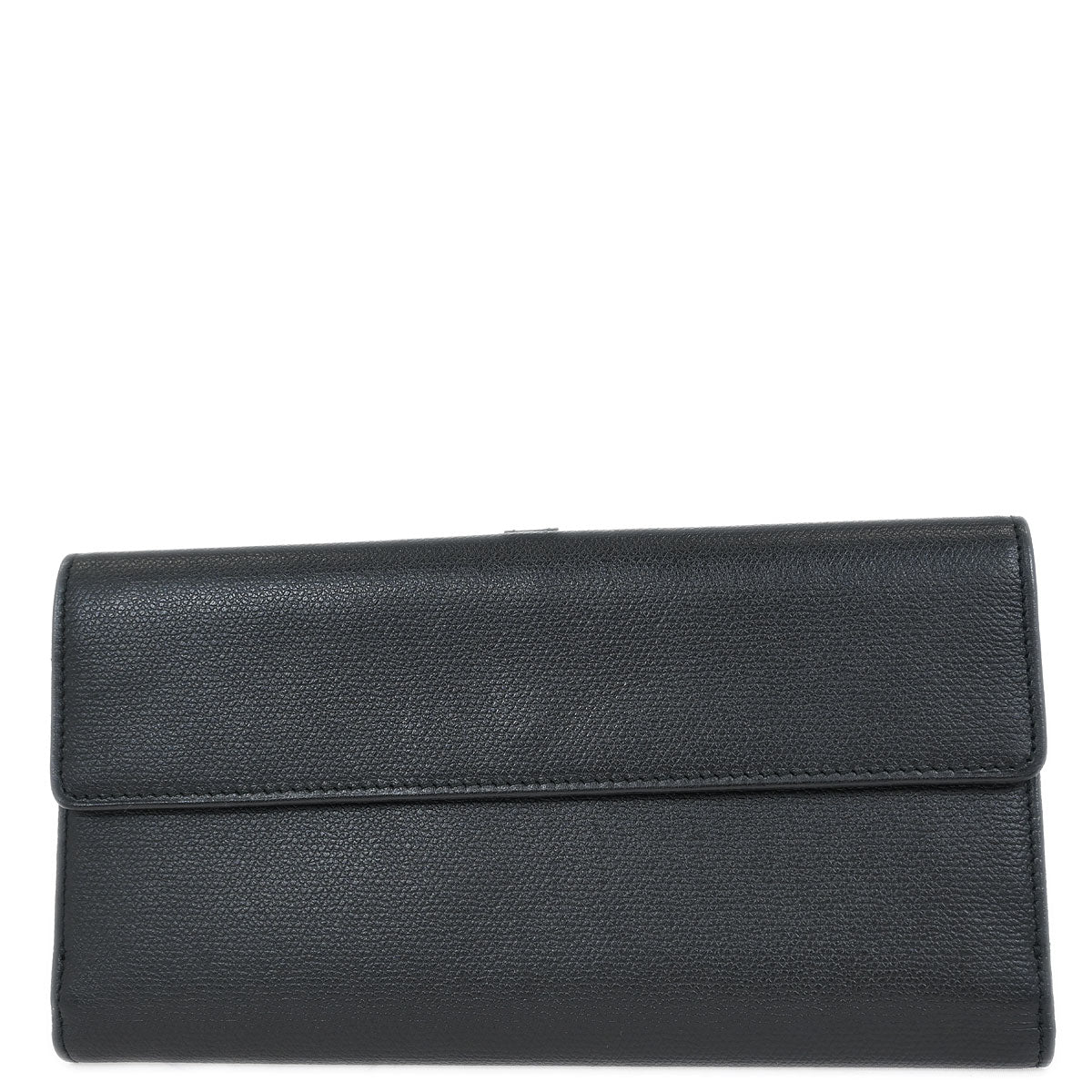 Chanel 2003-2004 Black Caviar Long Wallet Purse
