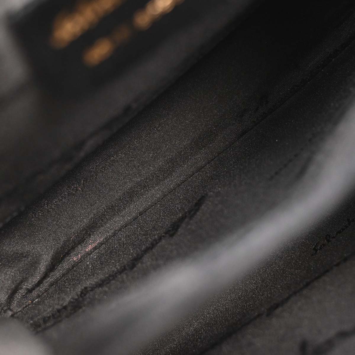 Salvatore Ferragamo Black Suede Gancini 2way Shoulder Handbag