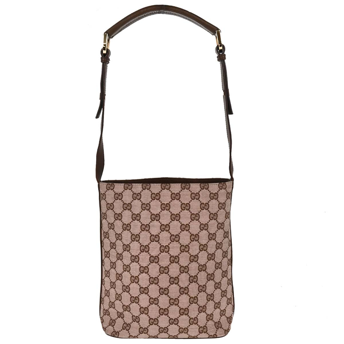 Gucci Beige Canvas GG Bucket Handbag