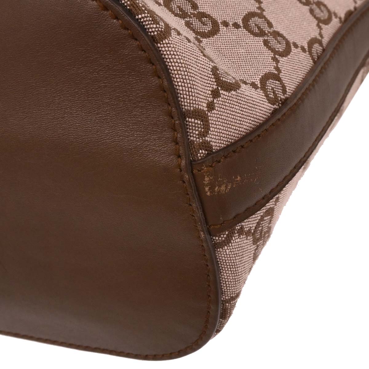 Gucci Beige Canvas GG Bucket Handbag