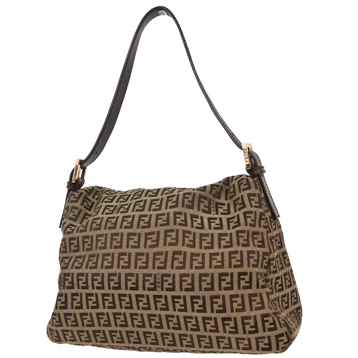 Fendi Brown Zucchino Mamma Baguette Handbag