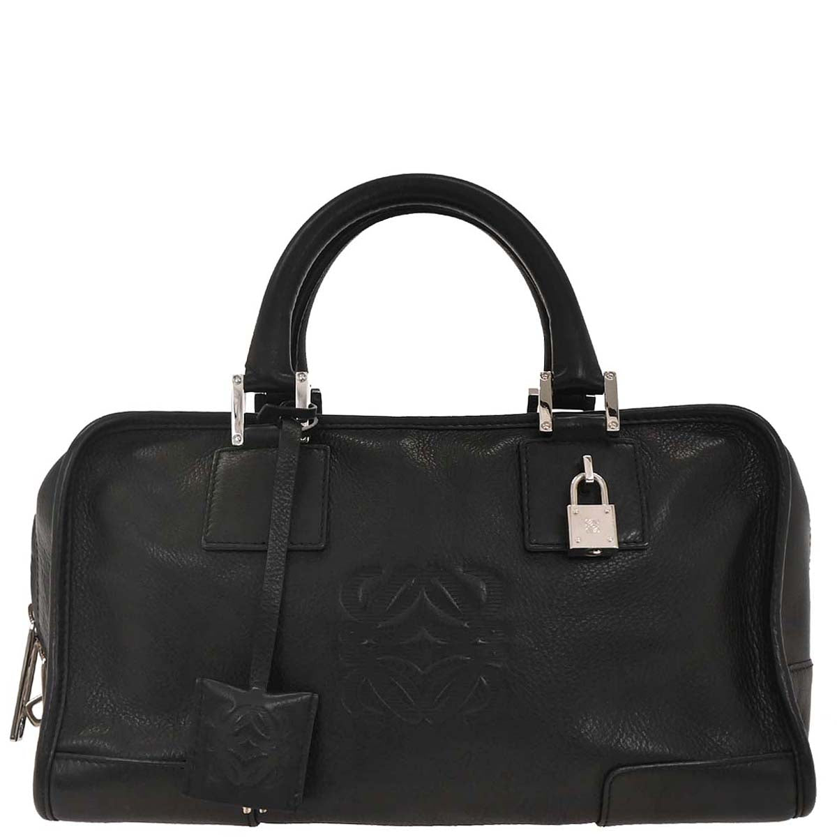 Loewe Black Leather Amazona 28 Handbag