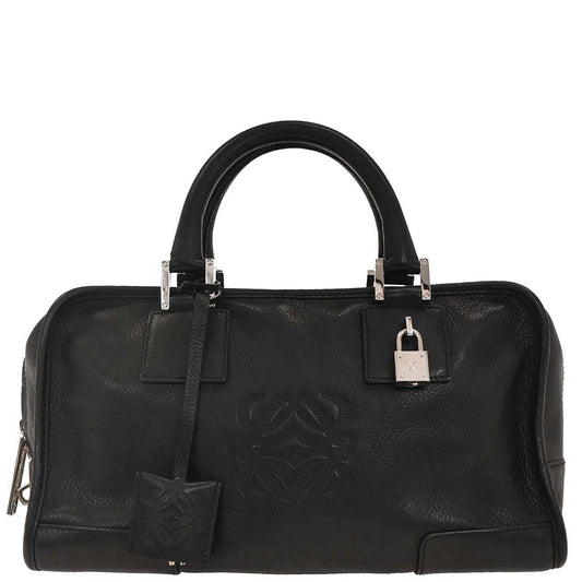 Loewe Black Leather Amazona 28 Handbag
