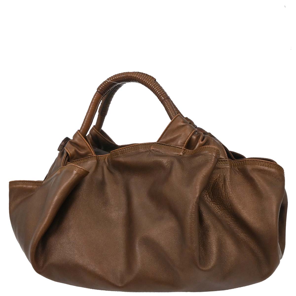 Loewe Brown Lambskin Nappa Aire Tote Handbag
