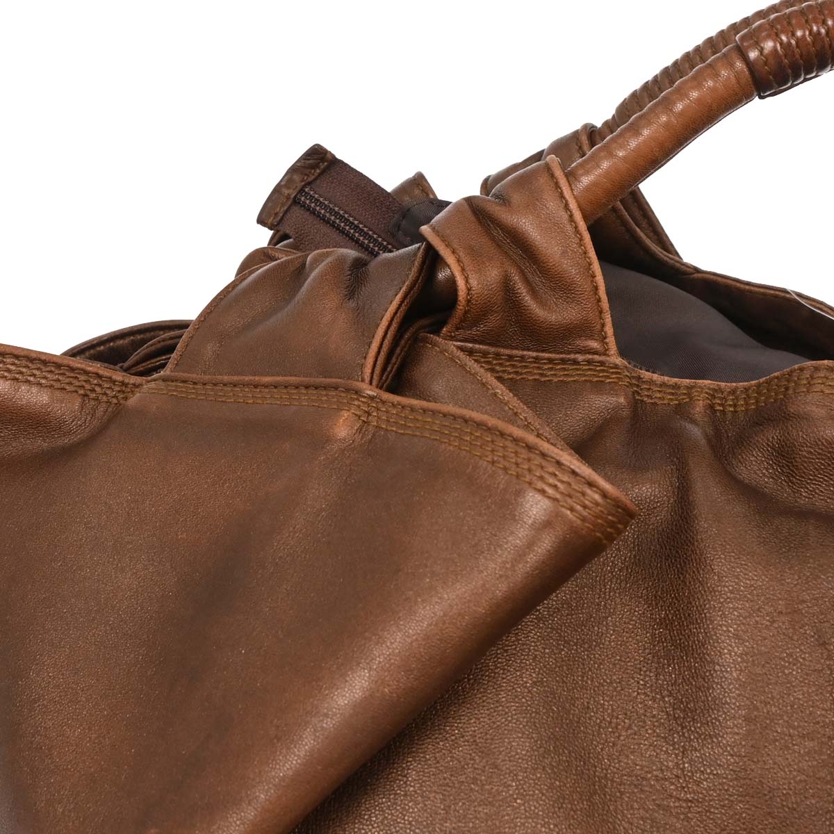 Loewe Brown Lambskin Nappa Aire Tote Handbag