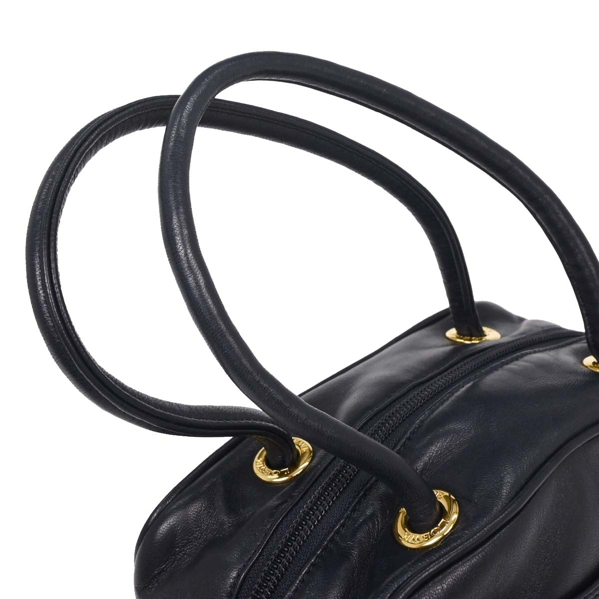 Loewe Navy Leather Handbag