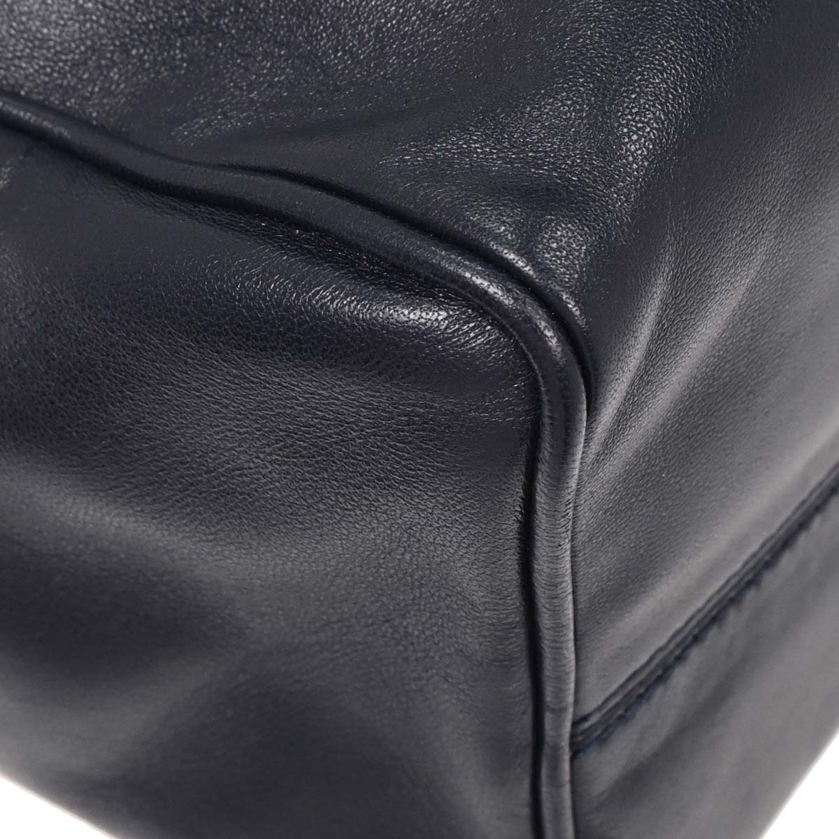 Loewe Navy Leather Handbag