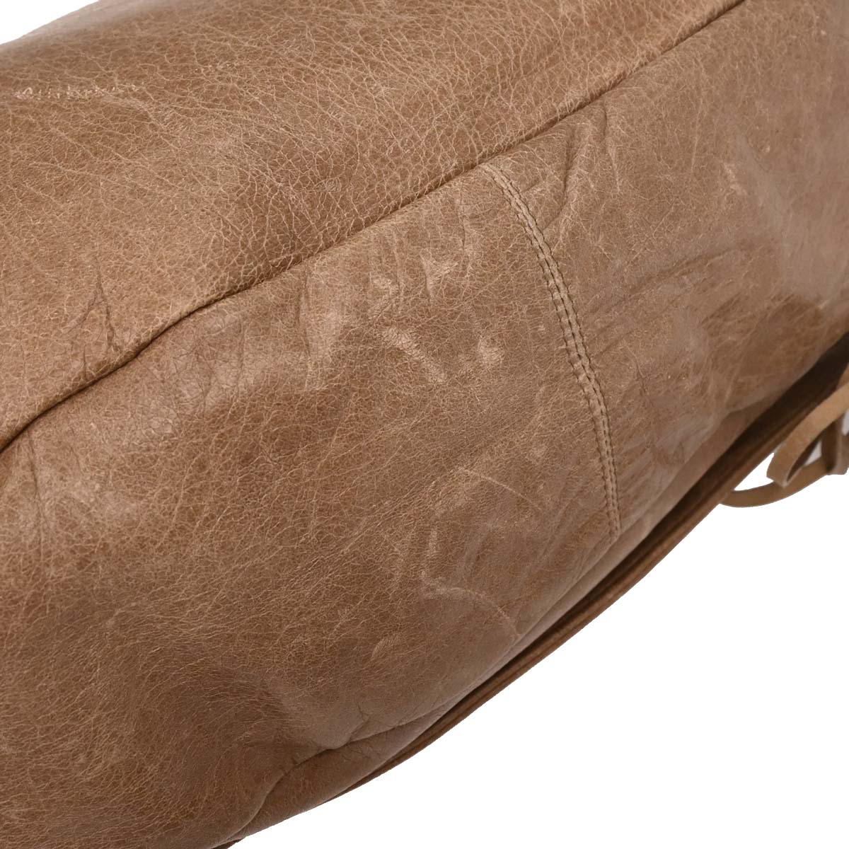 Balenciaga Beige Leather Folk Shoulder Bag