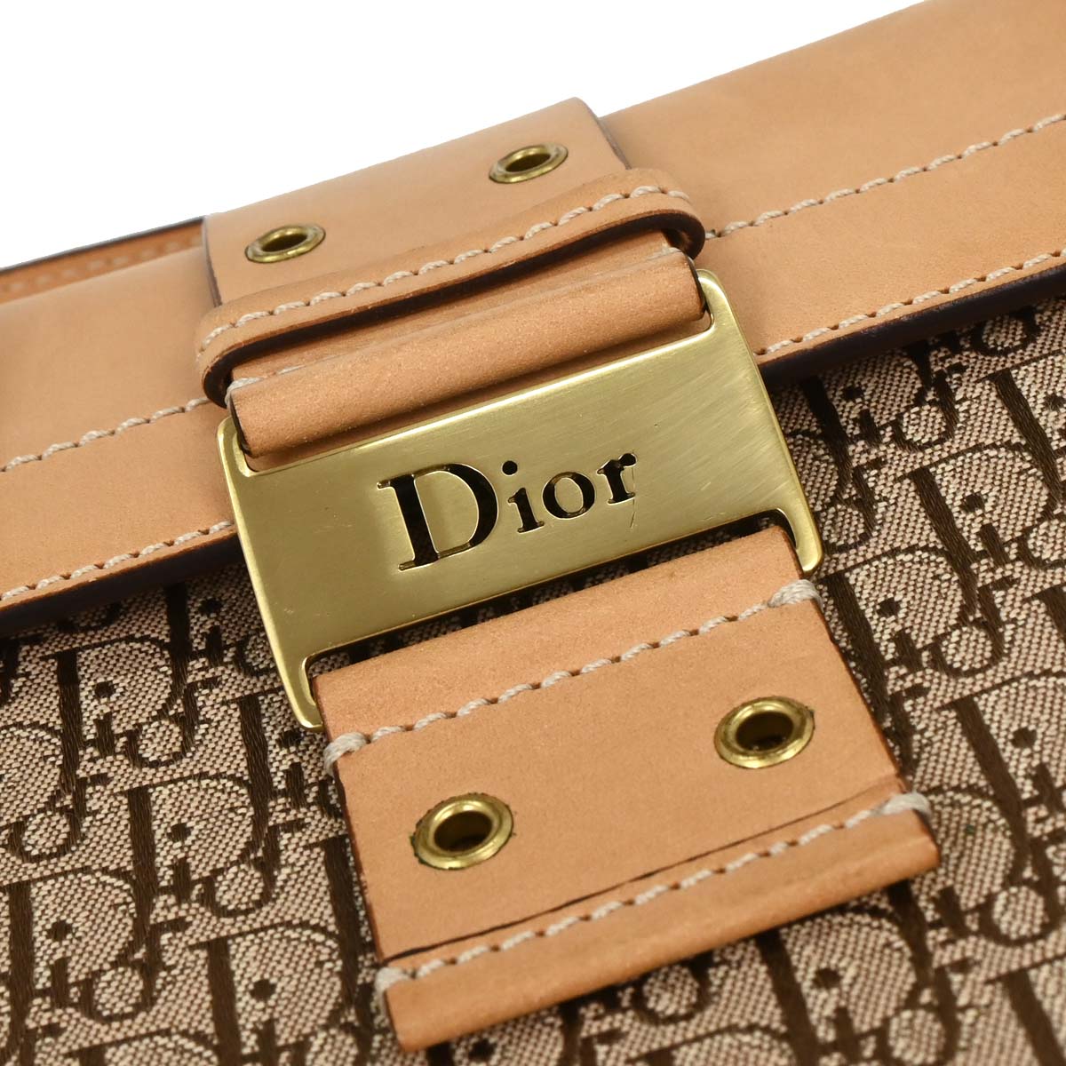 Christian Dior Beige Trotter Shoulder Bag