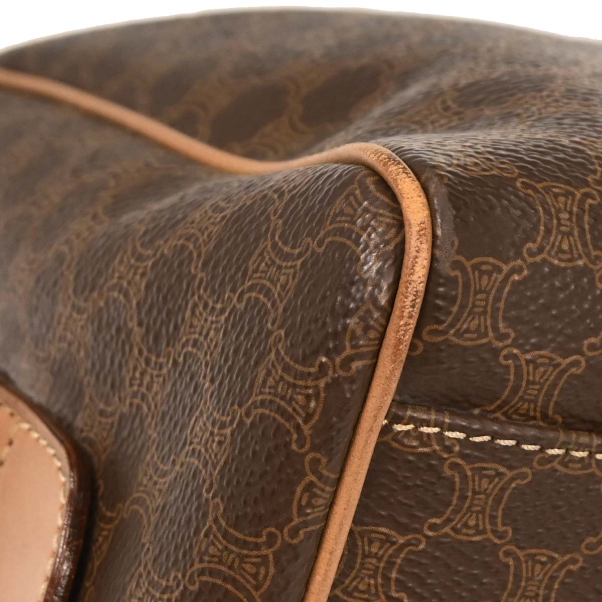 Celine Brown Macadam 2way Shoulder Handbag