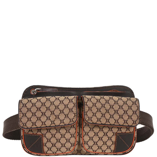 Celine * Brown Macadam Belt Bum Bag