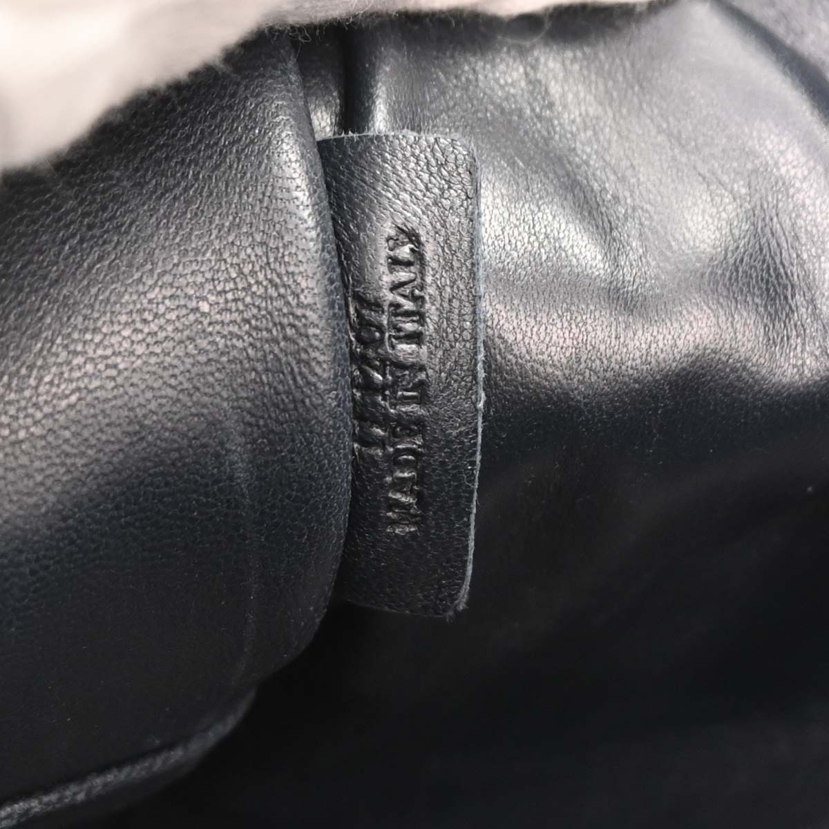 Loewe * Navy Ostrich Amazona 36 Handbag