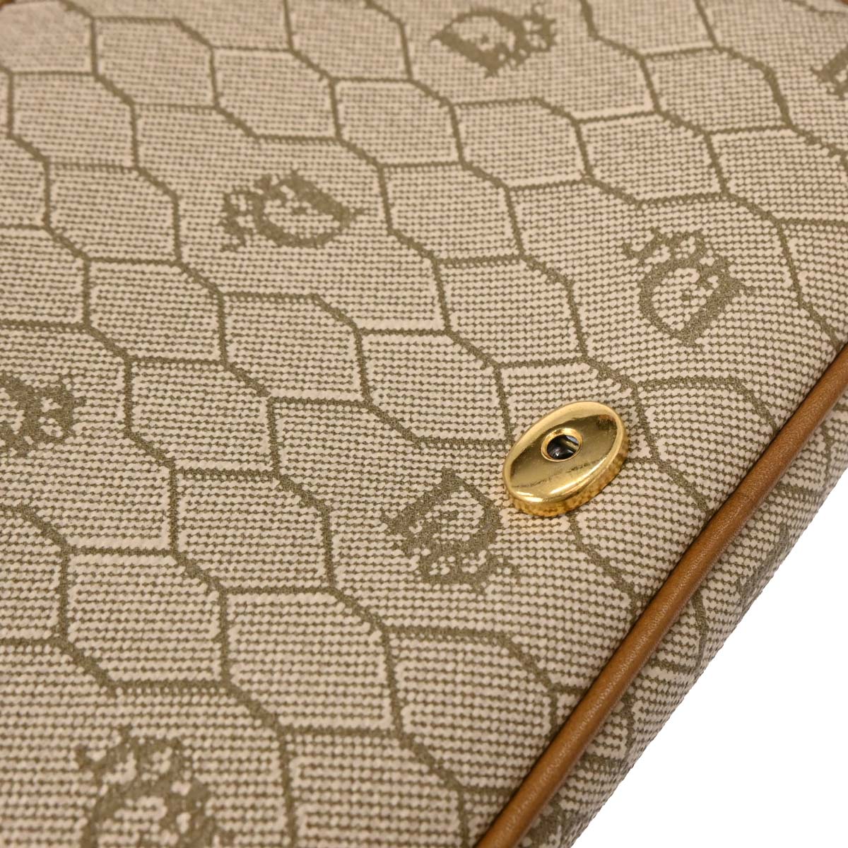 Christian Dior Beige PVC Honeycomb Shoulder Bag