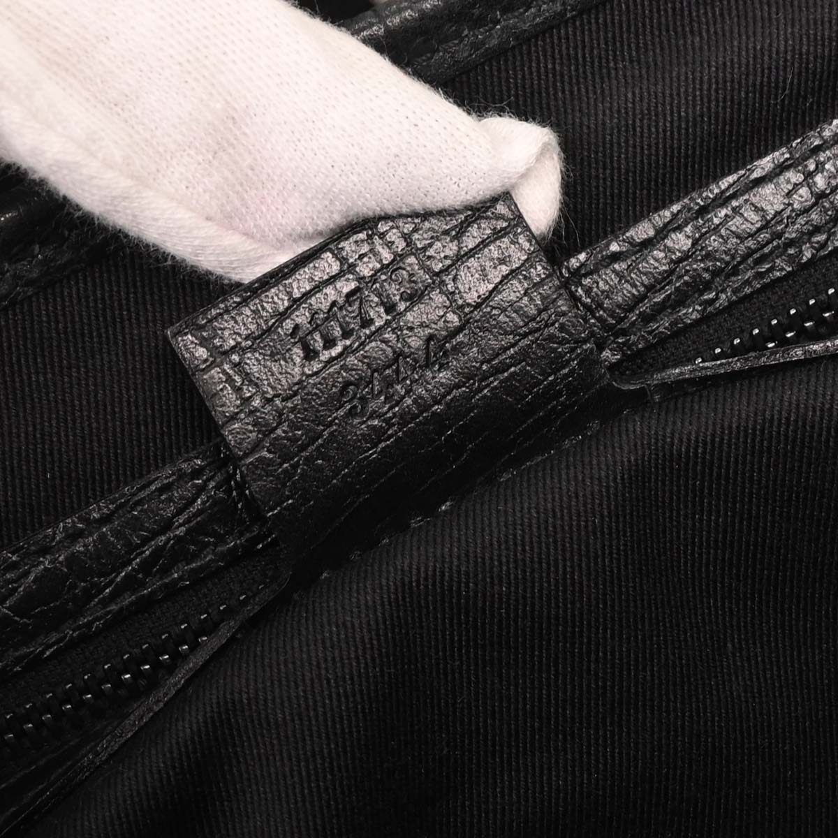 Gucci Pink Black Bamboo GG Handbag