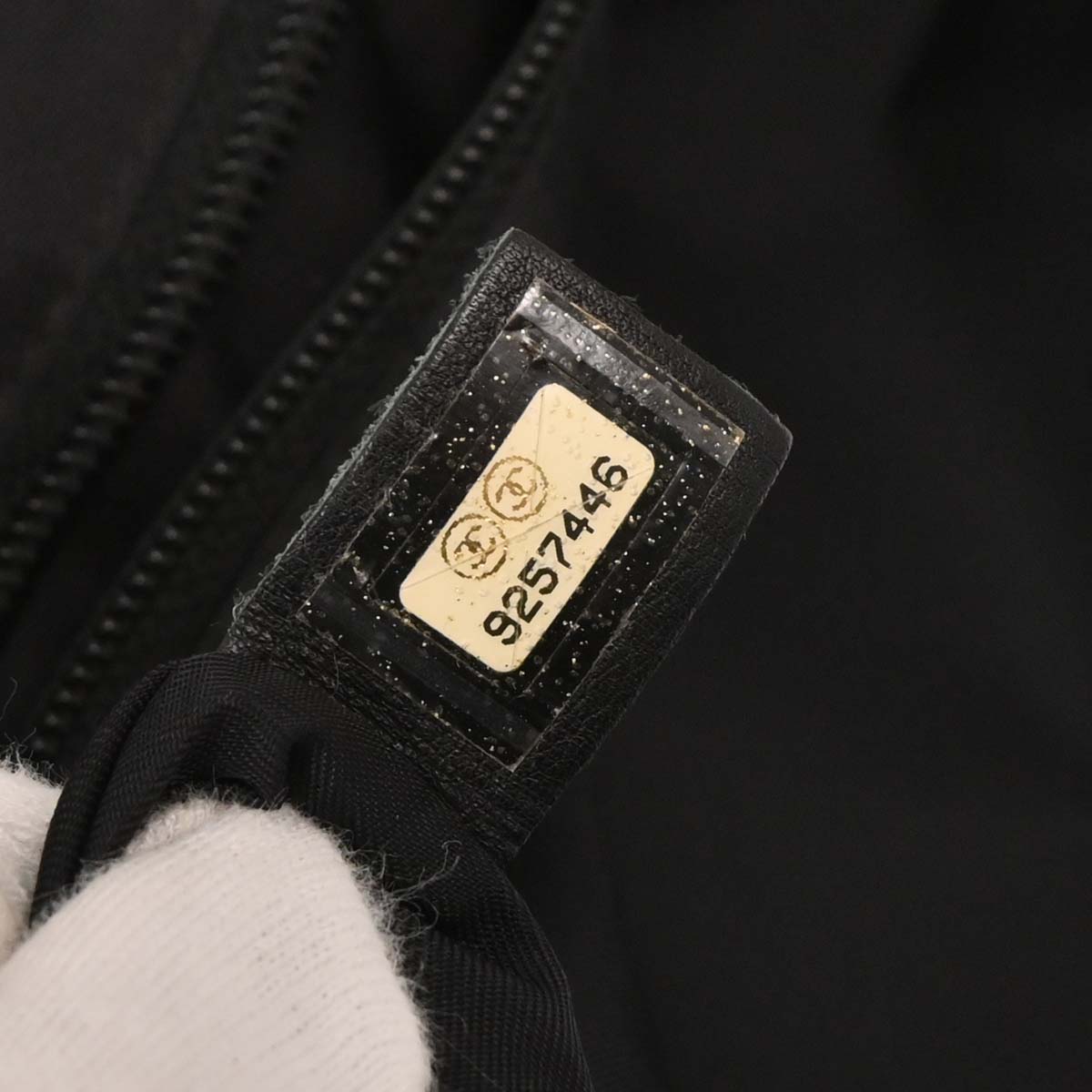 Chanel 2004-2005 Black Felt Nylon Sport Line 2way Shoulder Handbag