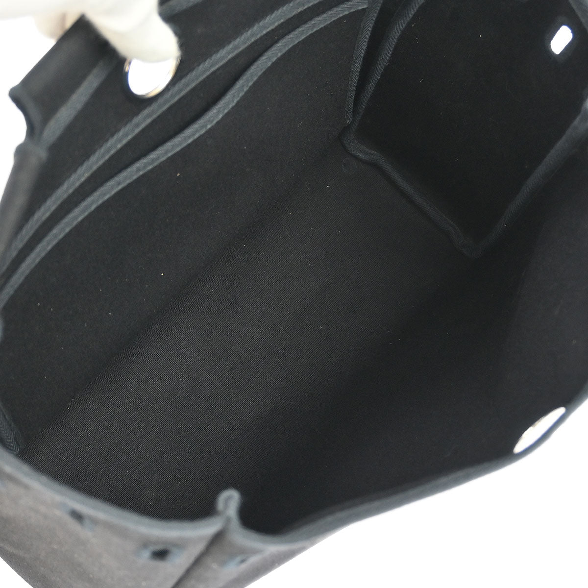 Hermes Beige Black Toile H Officier Herbag PM 2 in 1 Handbag