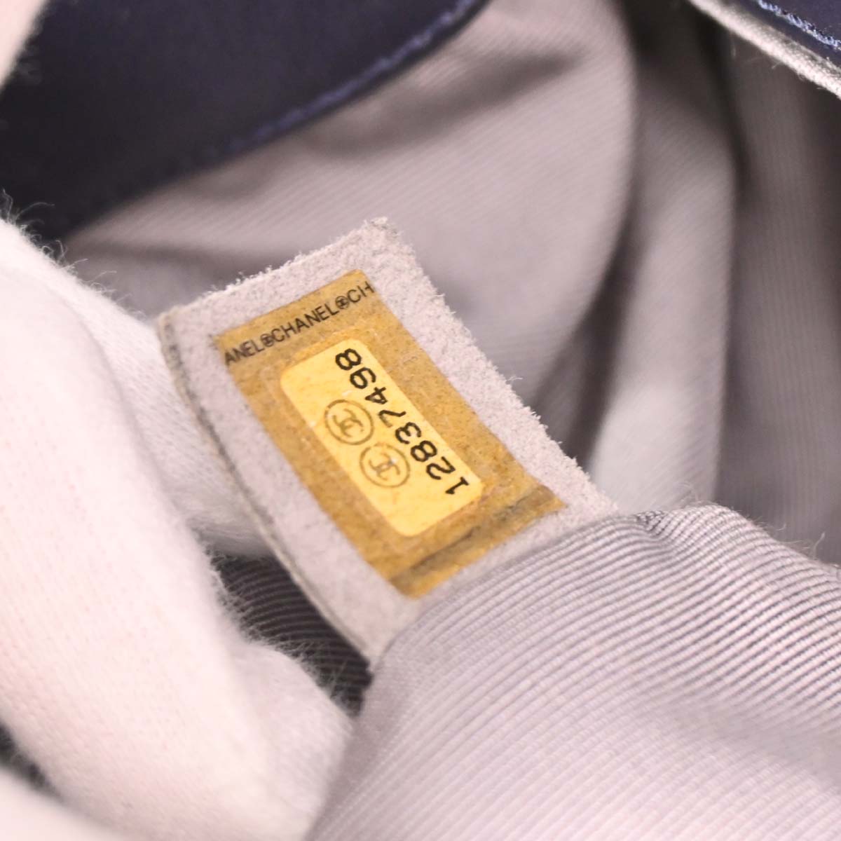 Chanel 2008-2009 Navy Calfskin 2.55 Double Flap Shoulder Bag