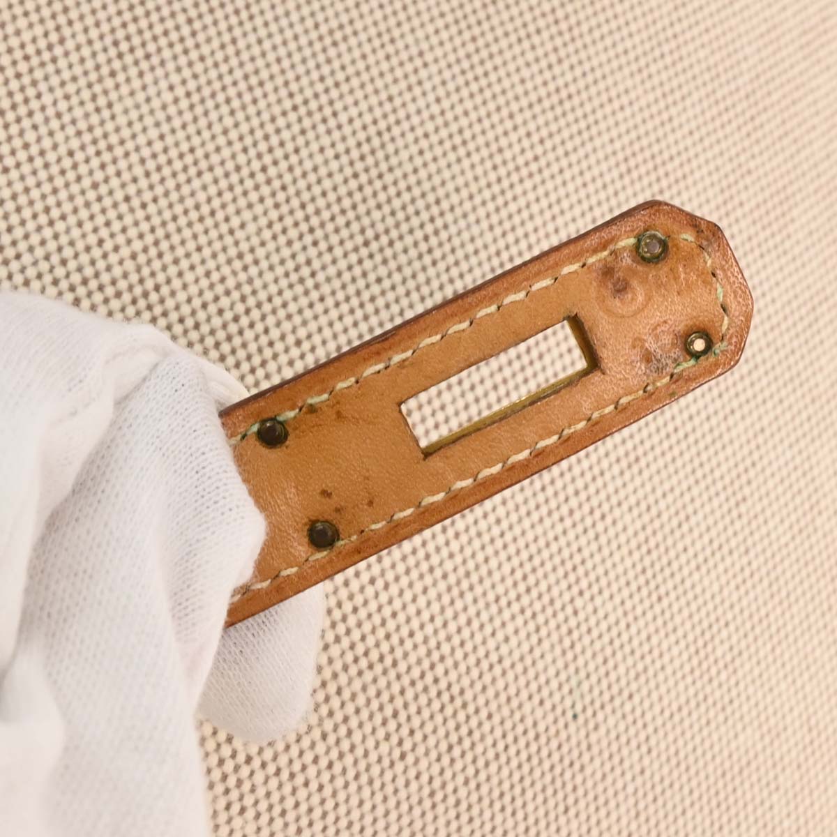 Hermes Natural Toile H Himalaya Handbag