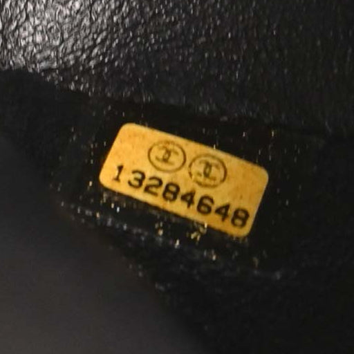 Chanel 2009-2010 Black Caviar Medium Classic Double Flap Shoulder Bag